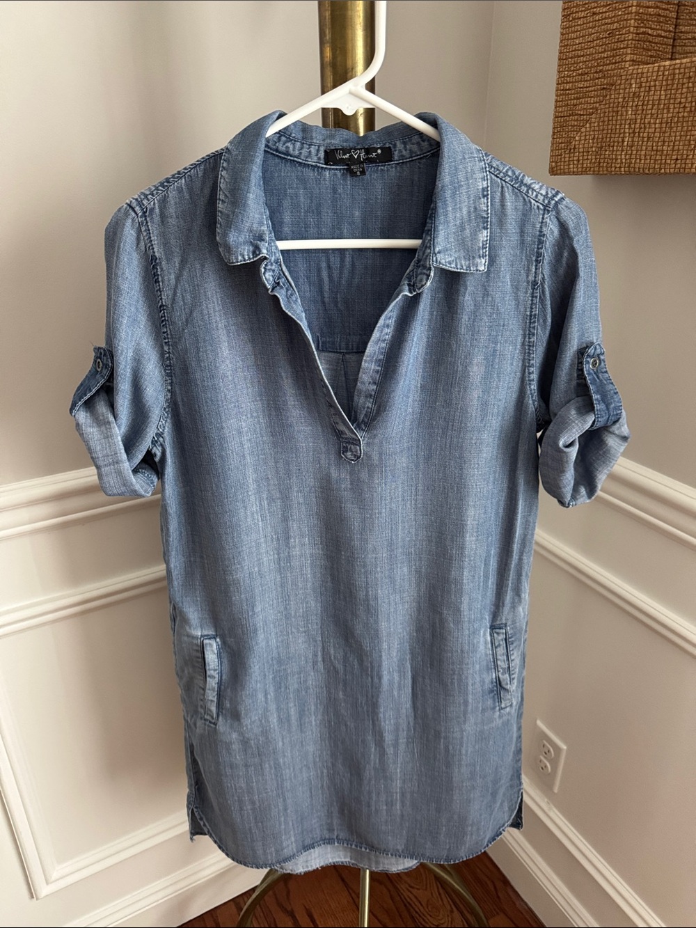 Velvet Heart Light Blue Denim Tunic Dress